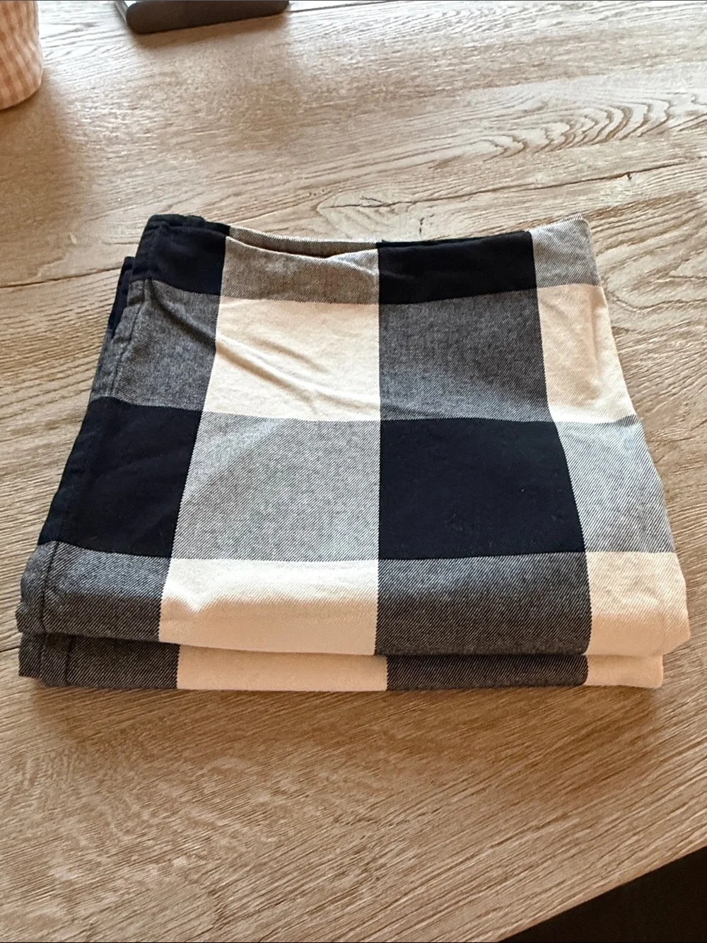 Pottery barn Buffalo Check euro pillow shams- set of two NWOT